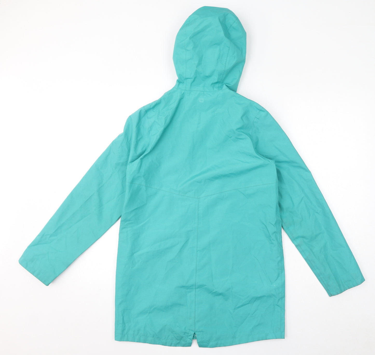 Mountain Warehouse Girls Green Rain Coat Coat Size 13 Years Zip