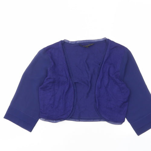 Coast Womens Blue V-Neck Viscose Cardigan Jumper Size XS - Open