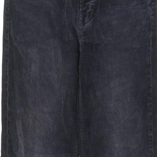 7 For All Mankind Mens Blue Cotton Trousers Size 31 in L33 in Regular Zip - Pockets, Belt Loops