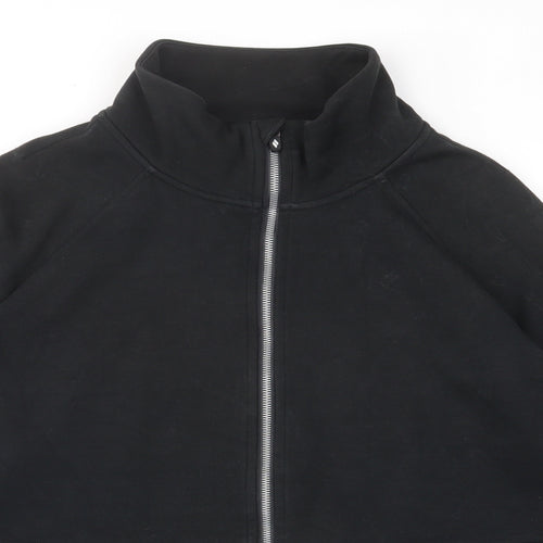 Skechers Womens Black Polyester Pullover Sweatshirt Size L Zip - Pockets