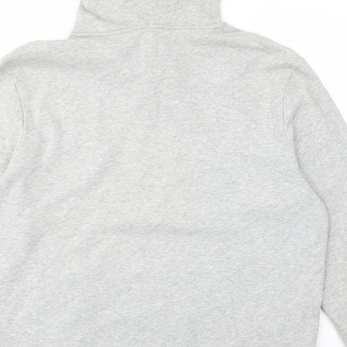 Gap Mens Grey Cotton Pullover Hoodie Size L - Logo