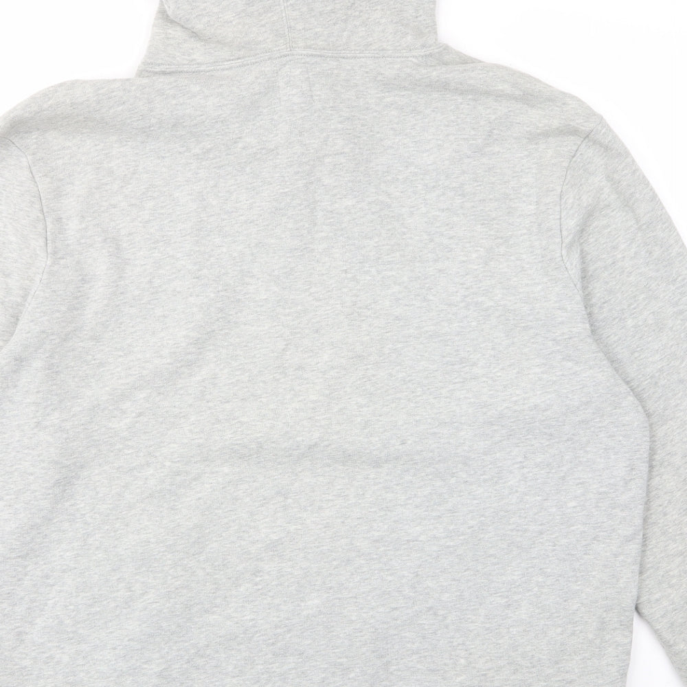 Gap Mens Grey Cotton Pullover Hoodie Size L - Logo