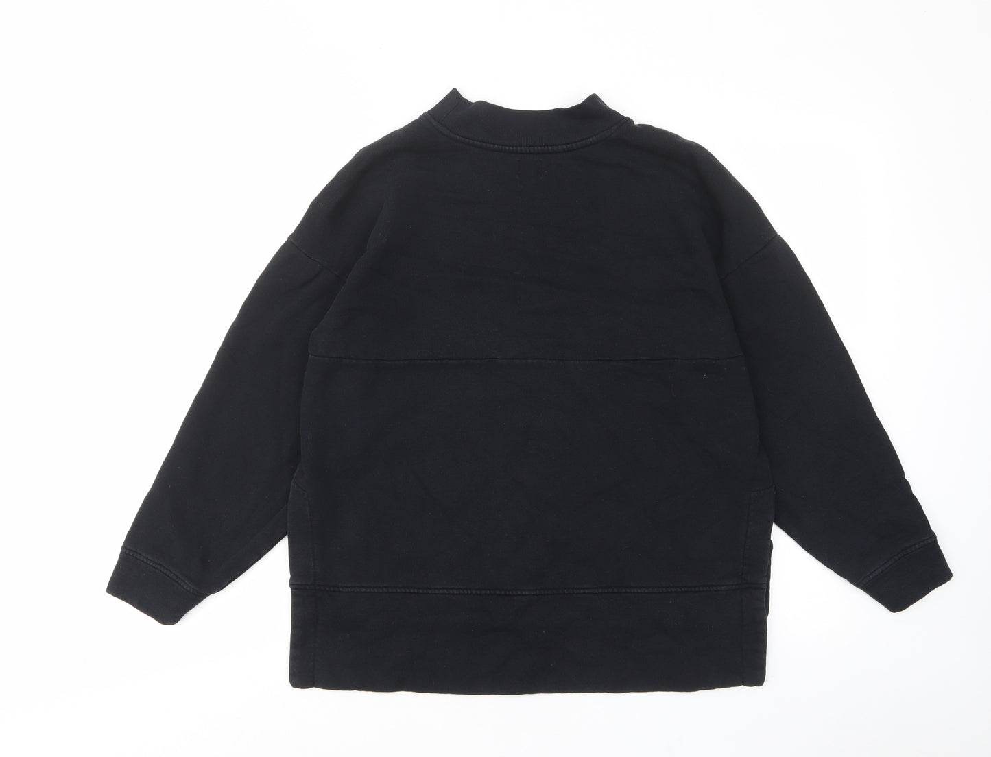 Kiin Womens Black Cotton Pullover Sweatshirt Size XS Pullover