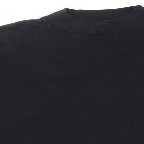 Kiin Womens Black Cotton Pullover Sweatshirt Size XS Pullover