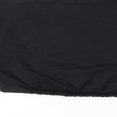 adidas Womens Black Cotton Pullover Sweatshirt Size 20 Pullover - Cropped