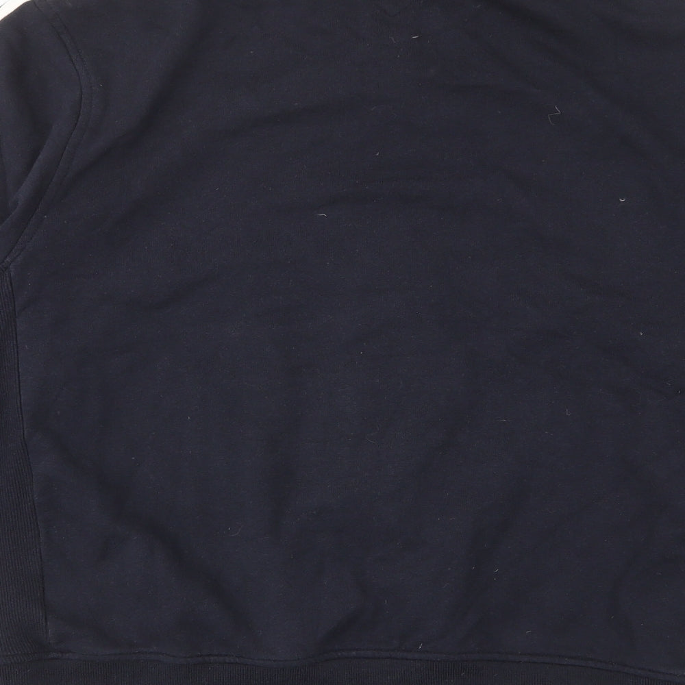 NEXT Mens Blue Cotton Full Zip Sweatshirt Size M - Pockets