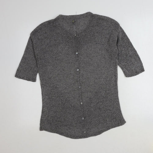 NEXT Womens Grey Scoop Neck Cotton Pullover Jumper Size 10 - Heart