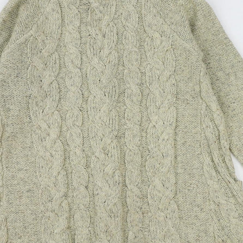 NEXT Womens Beige V-Neck Acrylic Cardigan Jumper Size M