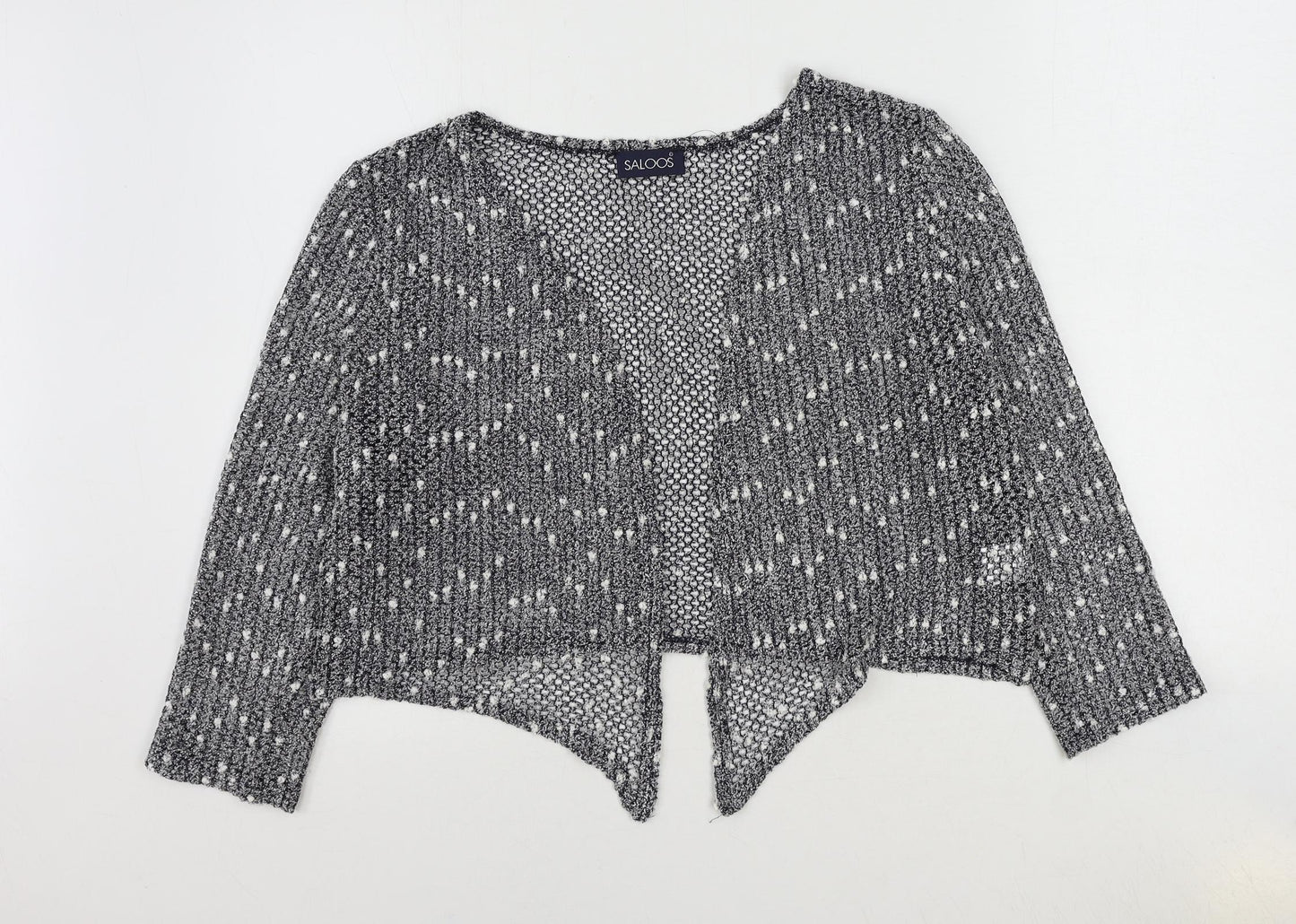 Saloos Womens Blue V-Neck Polyester Cardigan Jumper Size 16
