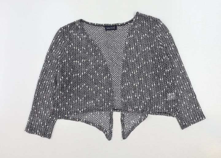 Saloos Womens Blue V-Neck Polyester Cardigan Jumper Size 16