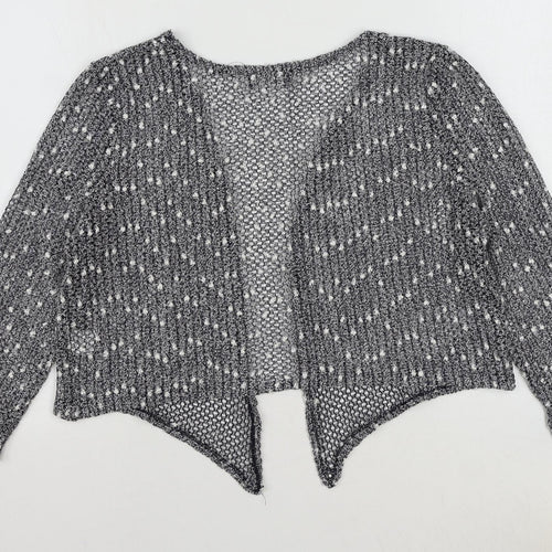 Saloos Womens Blue V-Neck Polyester Cardigan Jumper Size 16