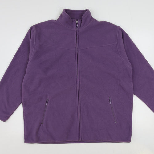 EWM Womens Purple Jacket Size 18 Zip - Size 18-20