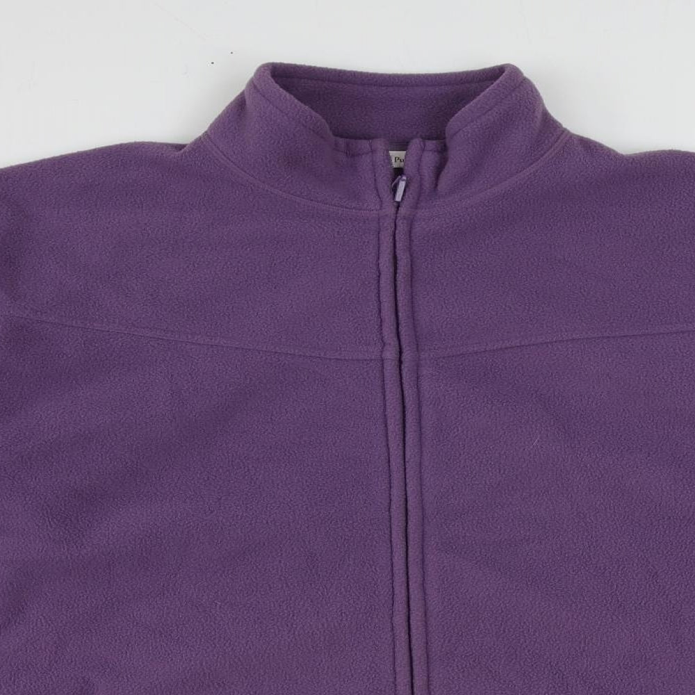 EWM Womens Purple Jacket Size 18 Zip - Size 18-20