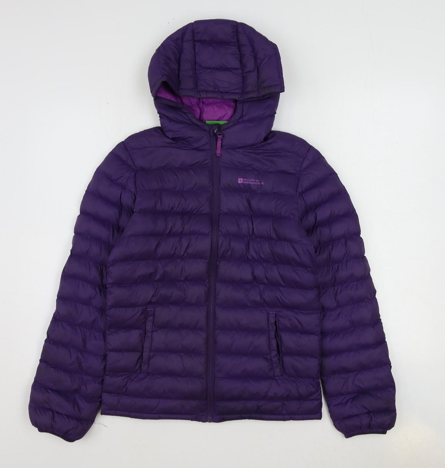 Mountain Warehouse Girls Purple Puffer Jacket Coat Size 11-12 Years Zip