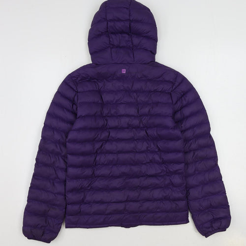 Mountain Warehouse Girls Purple Puffer Jacket Coat Size 11-12 Years Zip