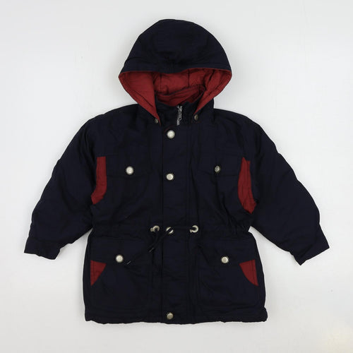 Bright Futures Boys Blue Rain Coat Coat Size 5 Years Zip
