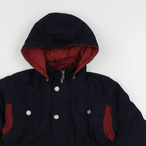 Bright Futures Boys Blue Rain Coat Coat Size 5 Years Zip