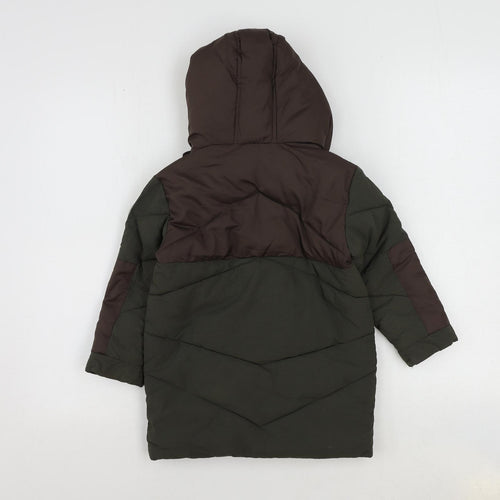 riveris Boys Green Puffer Jacket Coat Size 2-3 Years Zip