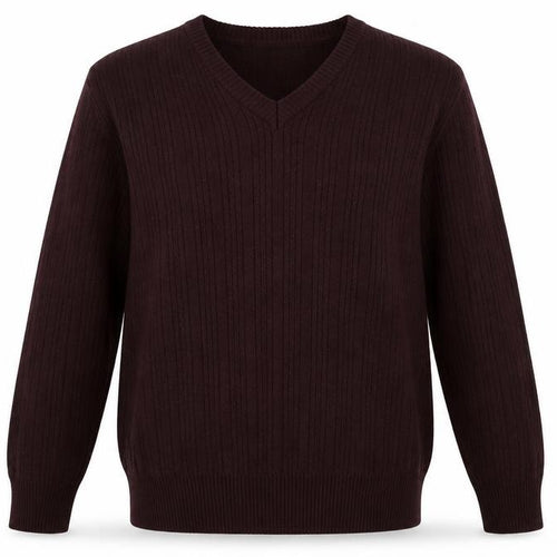 Marks and Spencer Mens Purple V-Neck Acrylic Pullover Jumper Size M Long Sleeve