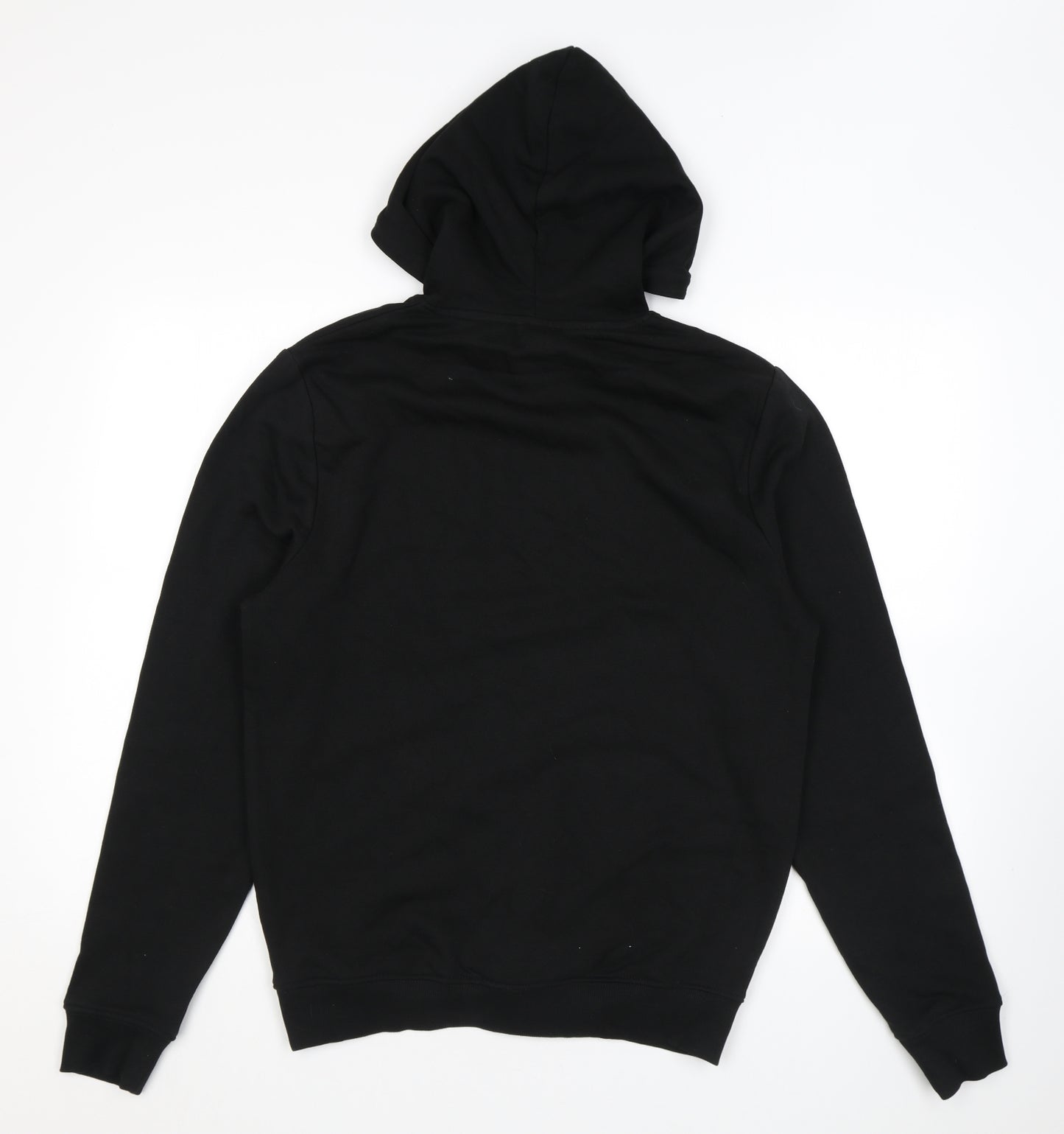 New Look Mens Black Cotton Pullover Hoodie Size M