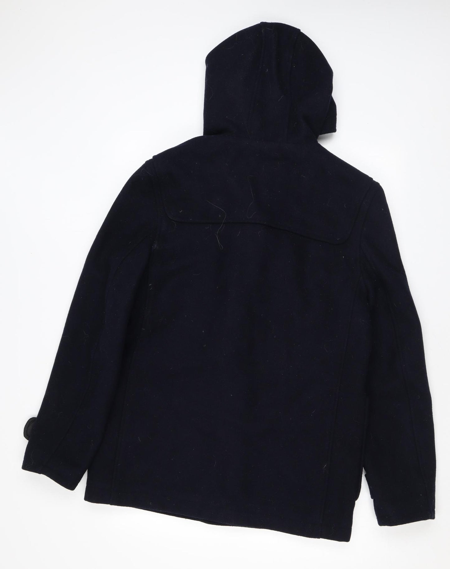 Topman Mens Blue Overcoat Coat Size M Zip