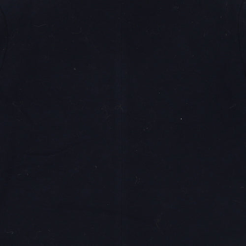 Anne Brooks Womens Black Overcoat Coat Size 16 Button