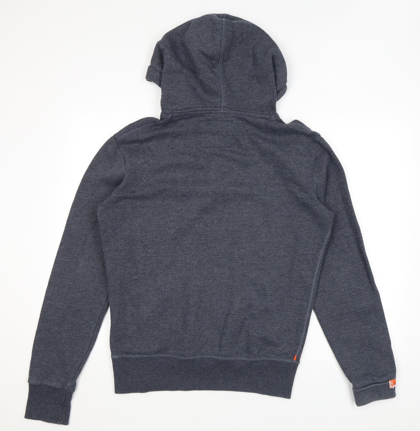 Superdry Mens Blue Cotton Pullover Hoodie Size S - Logo