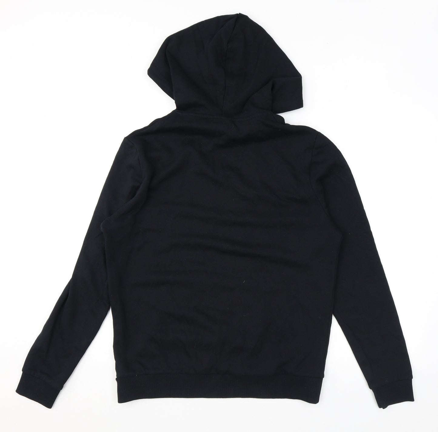 ASOS Mens Black Cotton Pullover Hoodie Size M