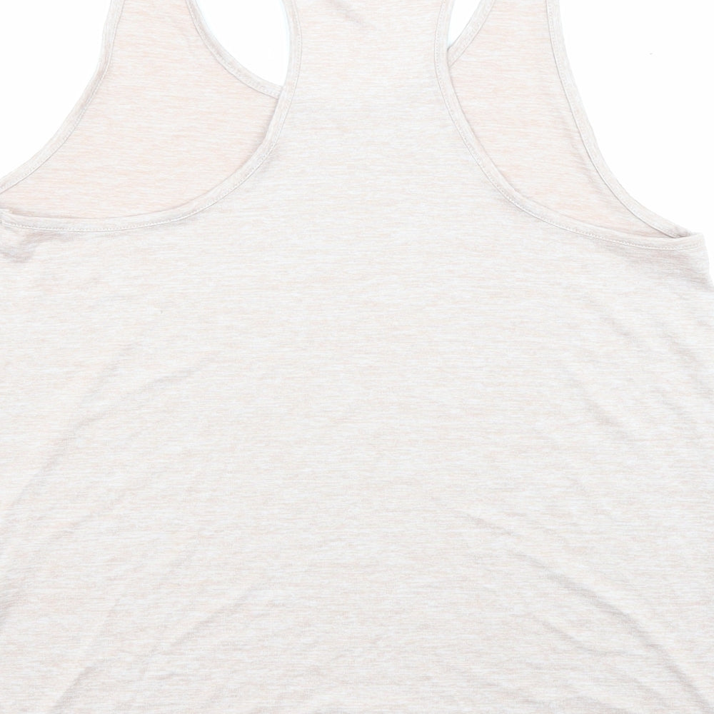 H&M Womens Pink Polyester Basic Tank Size M Scoop Neck Pullover