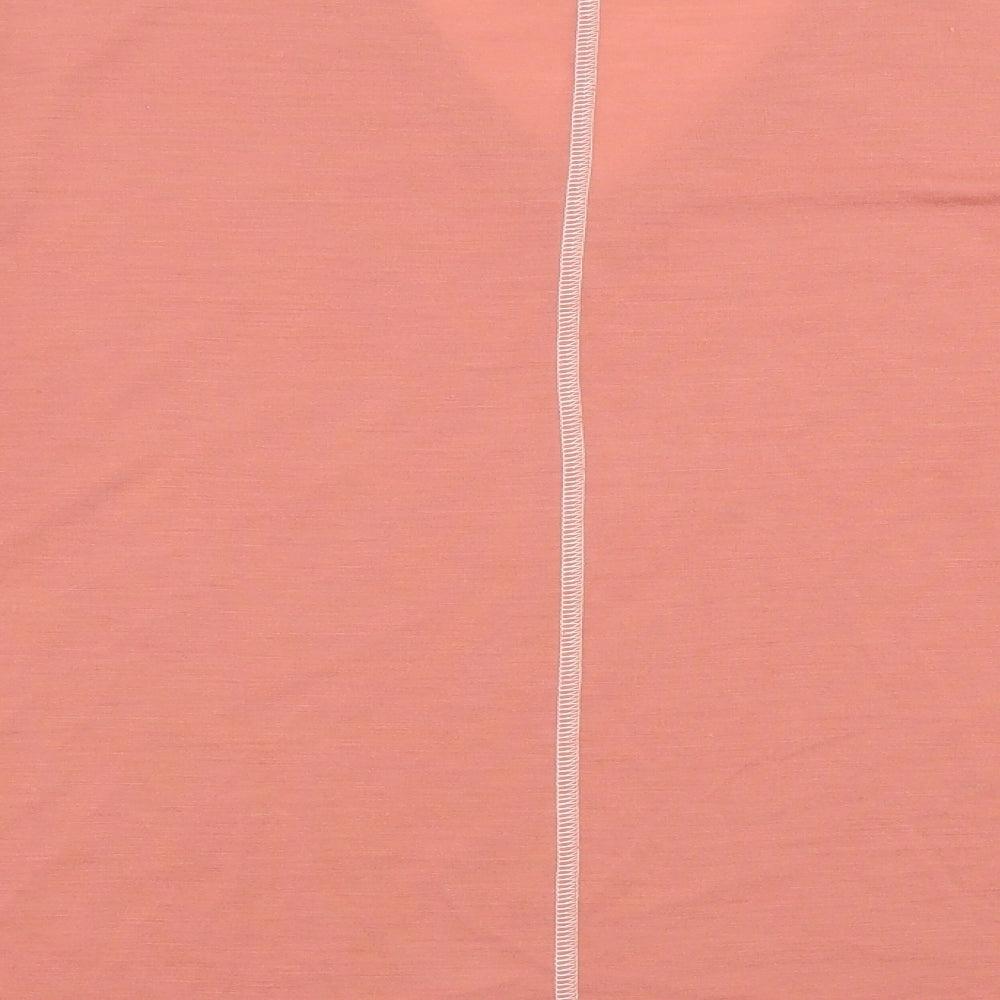 Per Una Womens Pink Polyester Basic T-Shirt Size 20 V-Neck