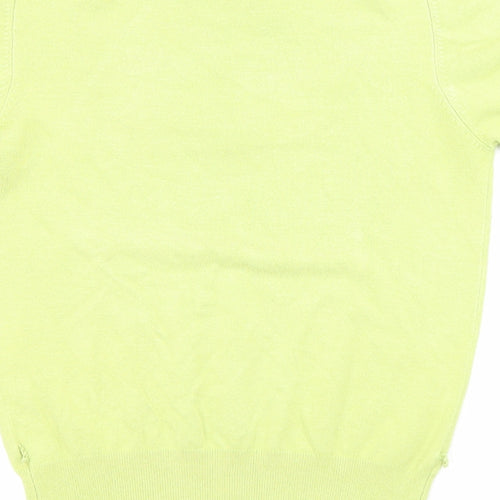 Marks and Spencer Womens Green Collared Polyester Pullover Jumper Size 8