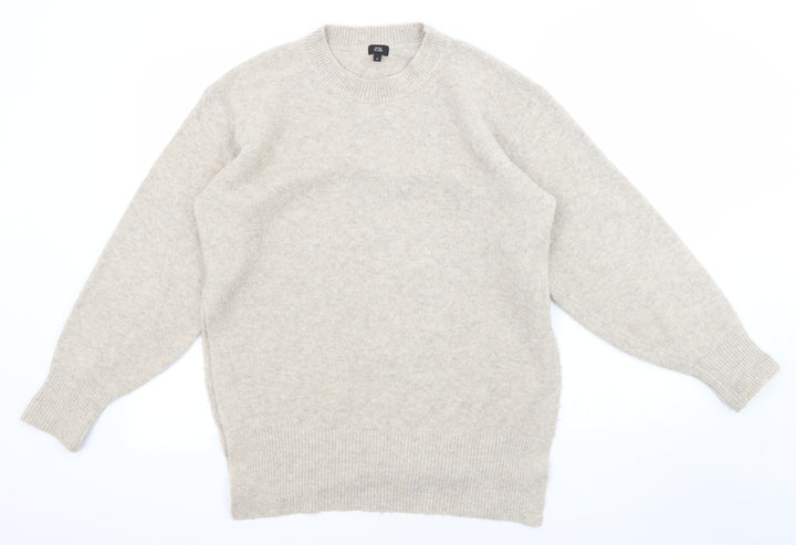 River Island Womens Beige High Neck Acrylic Pullover Jumper Size S