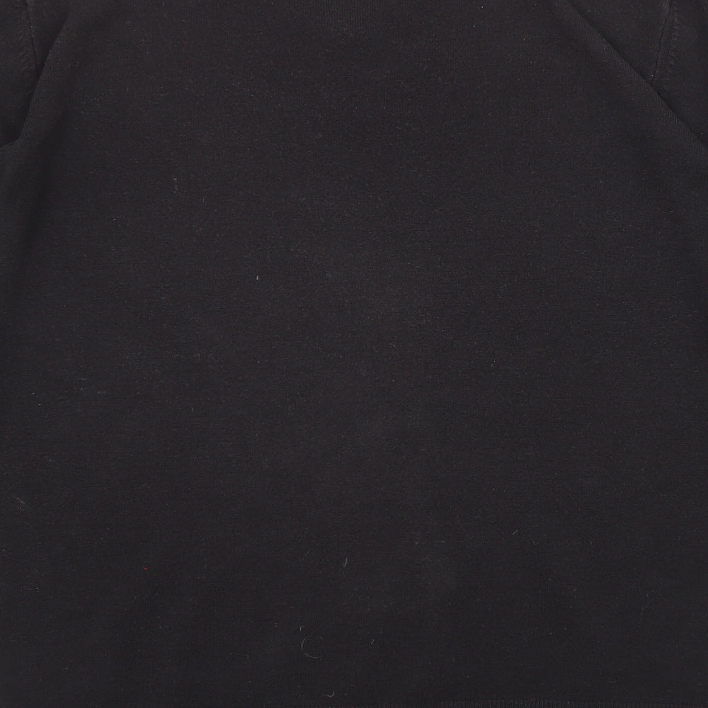 Marks and Spencer Mens Black V-Neck Acrylic Pullover Jumper Size L Long Sleeve
