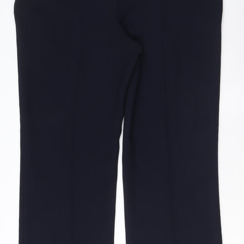 PLANET Womens Blue Polyester Dress Pants Trousers Size 14 L29 in Regular Zip