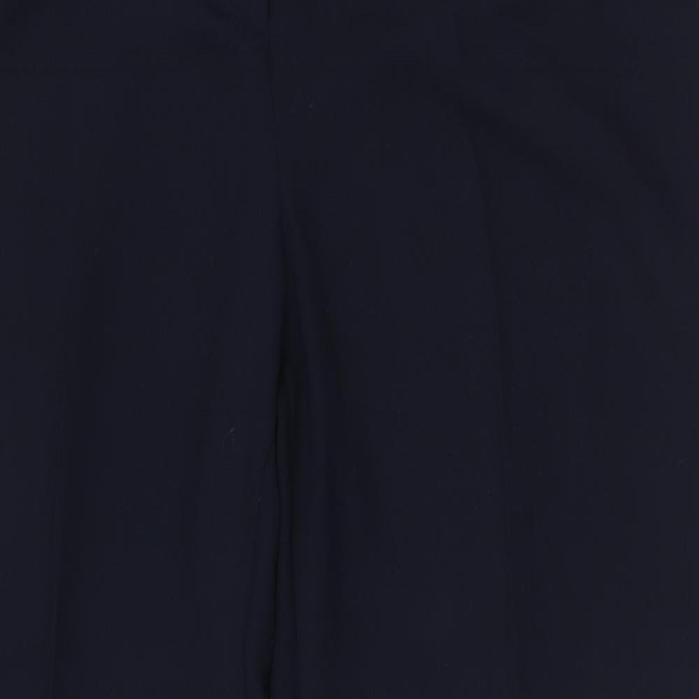 PLANET Womens Blue Polyester Dress Pants Trousers Size 14 L29 in Regular Zip