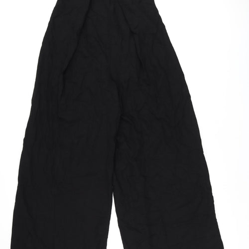 Zara Womens Black Viscose Jumpsuit One-Piece Size XS L33 in Zip
