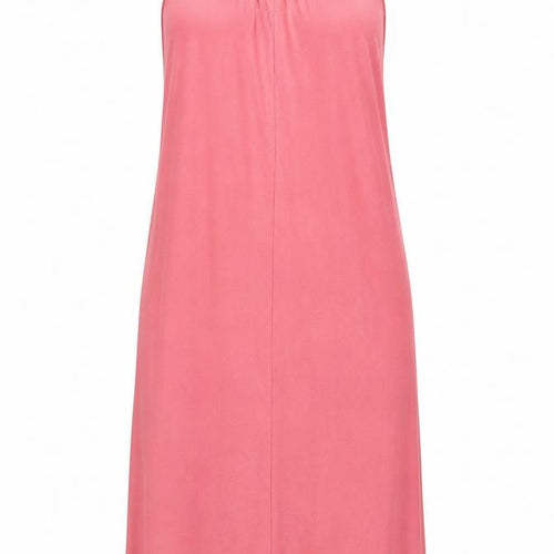 Zara Womens Red Cotton Tank Dress Size 10 V-Neck Pullover - Ribbed fabric