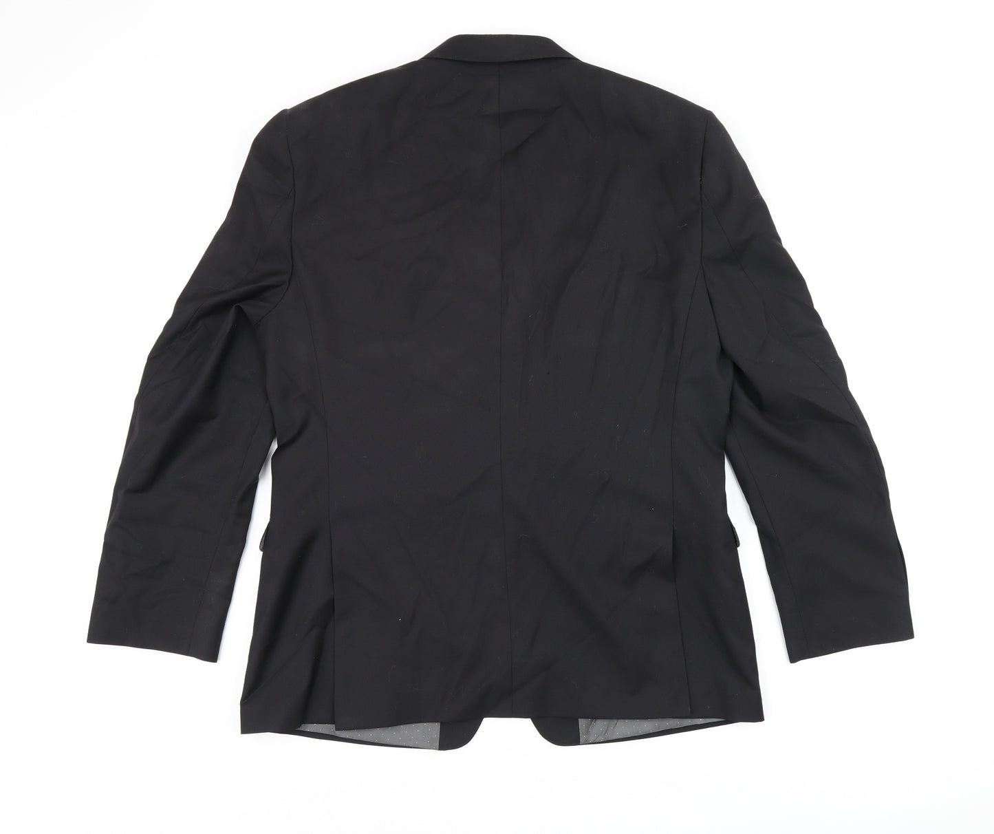 French Connection Mens Black Wool Jacket Suit Jacket Size 42 Regular