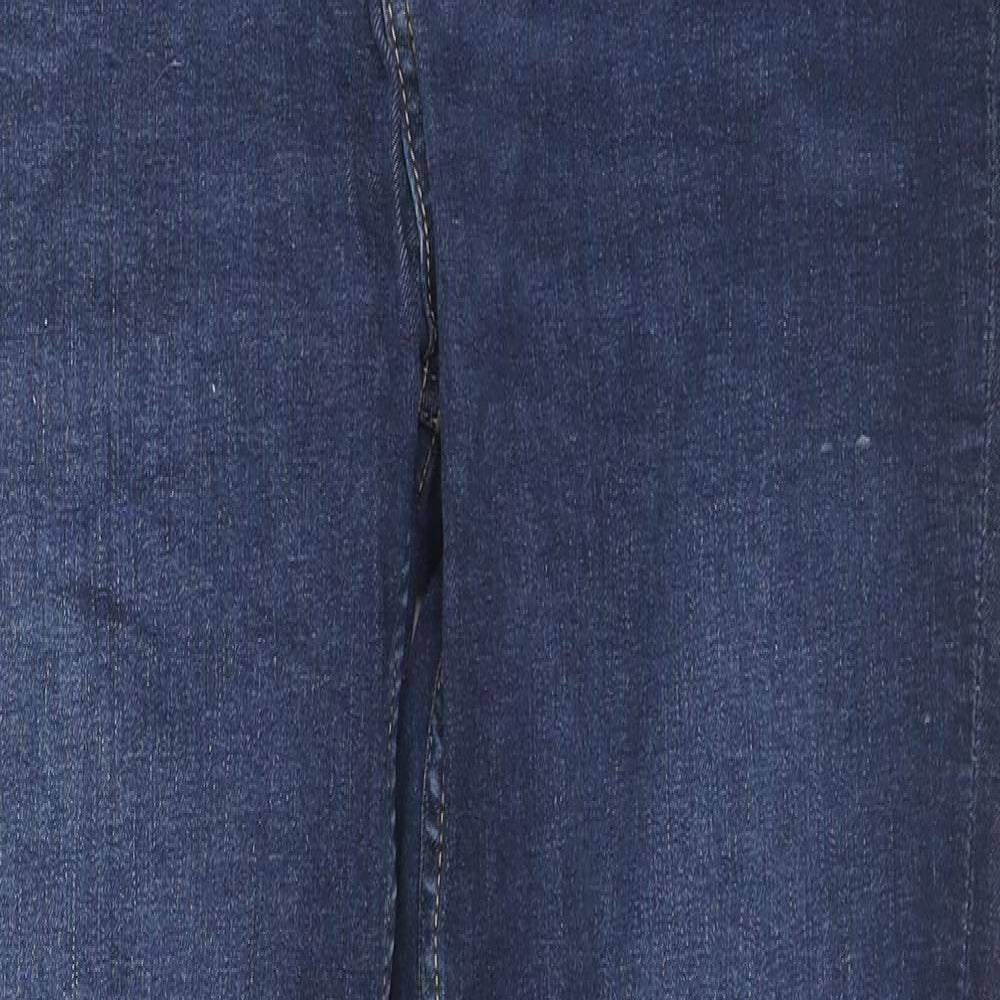 365 Denim Womens Blue Cotton Straight Jeans Size 18 L30 in Regular Zip