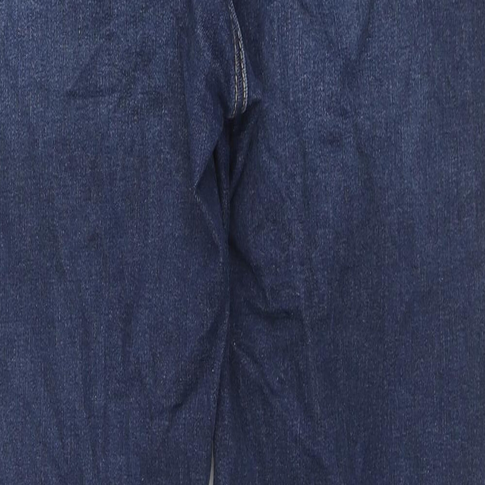 365 Denim Womens Blue Cotton Straight Jeans Size 18 L30 in Regular Zip