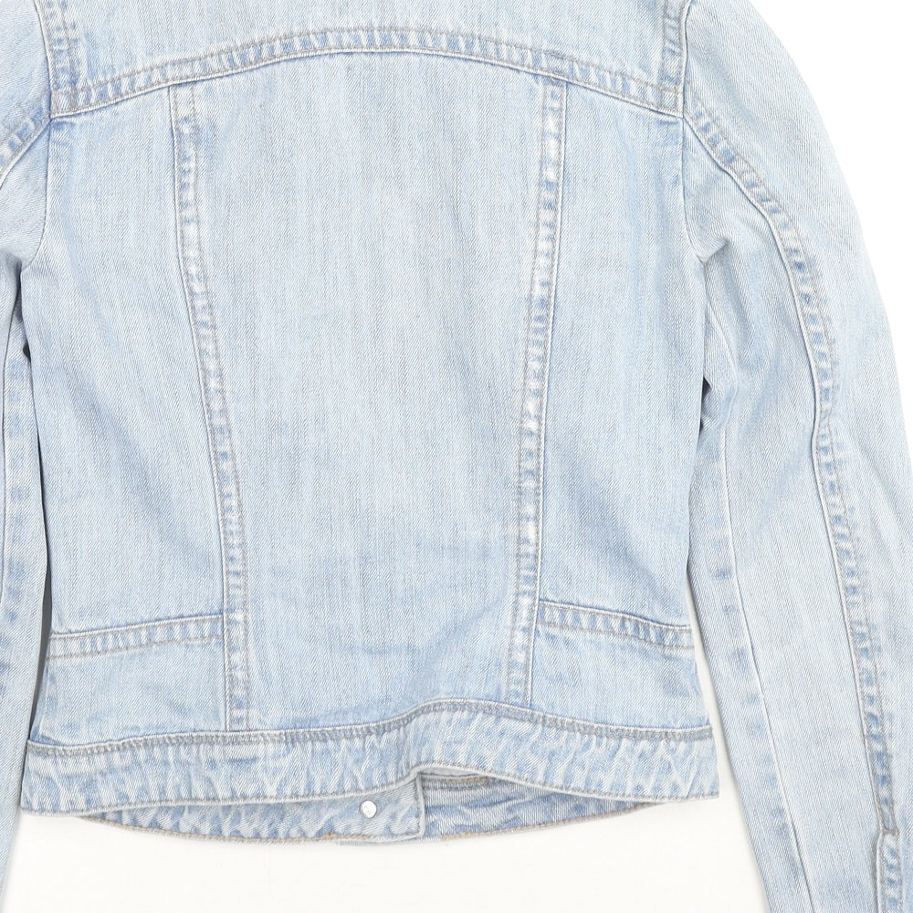 Warehouse Womens Blue Jacket Size 8 Button