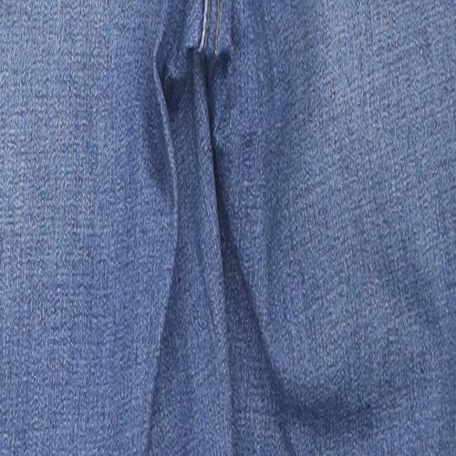 Matalan Womens Blue Cotton Skinny Jeans Size 8 L24 in Regular Zip