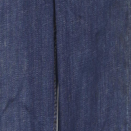 Pull&Bear Womens Blue Cotton Skinny Jeans Size 10 L27 in Regular Zip