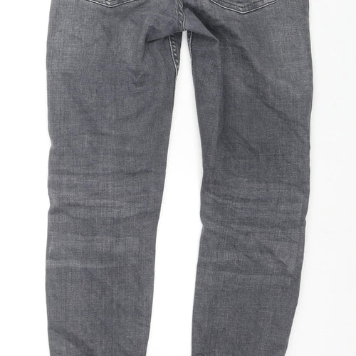 Denim & Co. Mens Grey Cotton Skinny Jeans Size 28 in L30 in Regular Zip