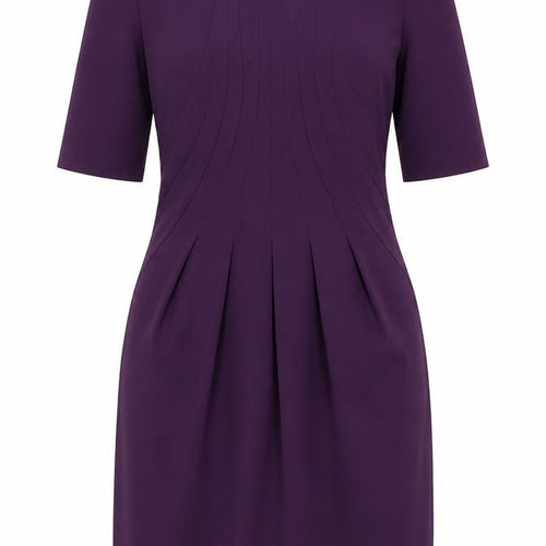 VERO MODA Womens Purple Polyester A-Line Size XS Round Neck Zip - Label Size 160/80A