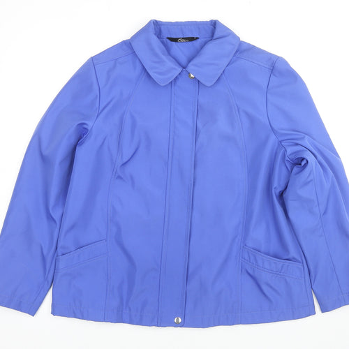 Bonmarché Womens Blue Jacket Size M Zip