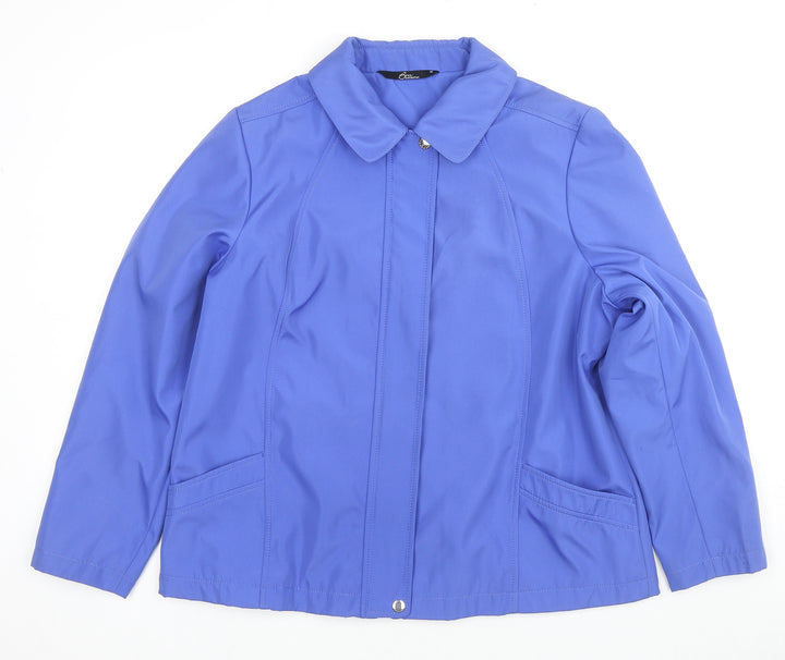 Bonmarché Womens Blue Jacket Size M Zip