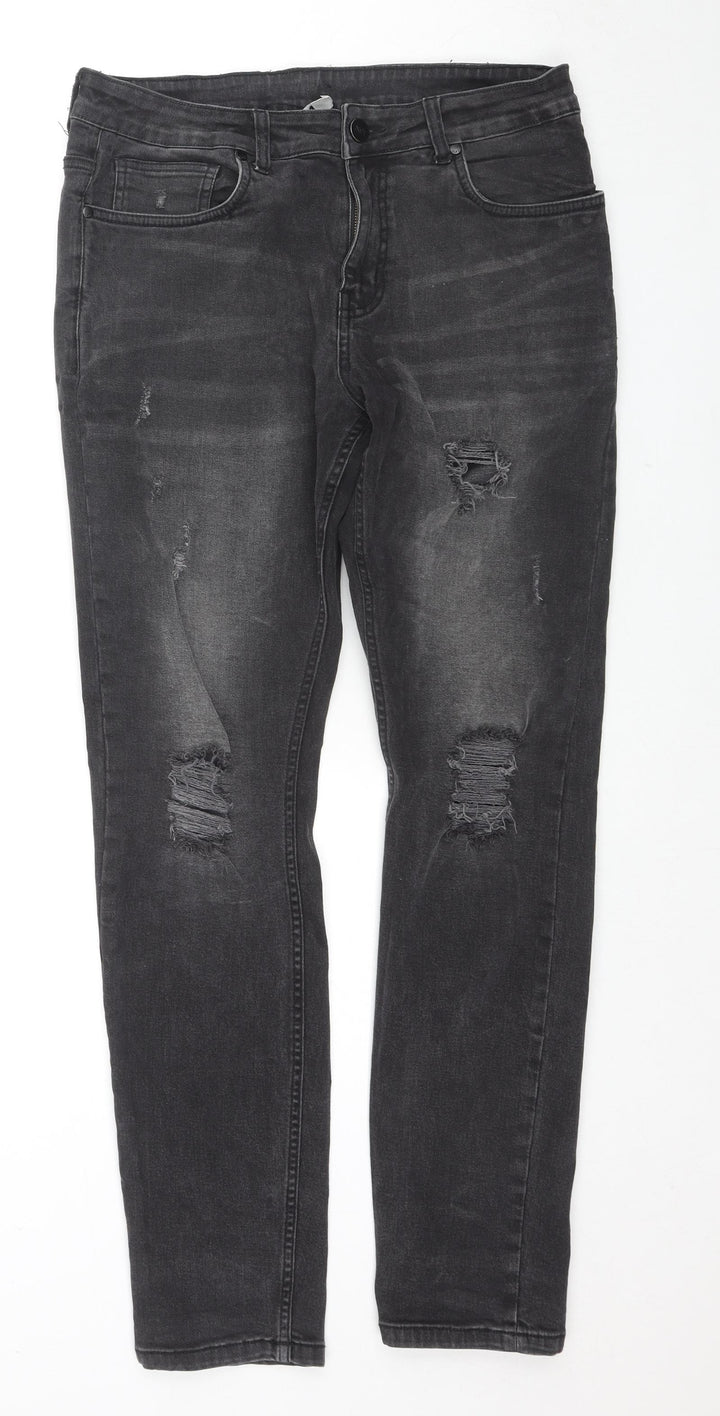 Nº91 Womens Black Cotton Skinny Jeans Size 34 in L32 in Regular Zip
