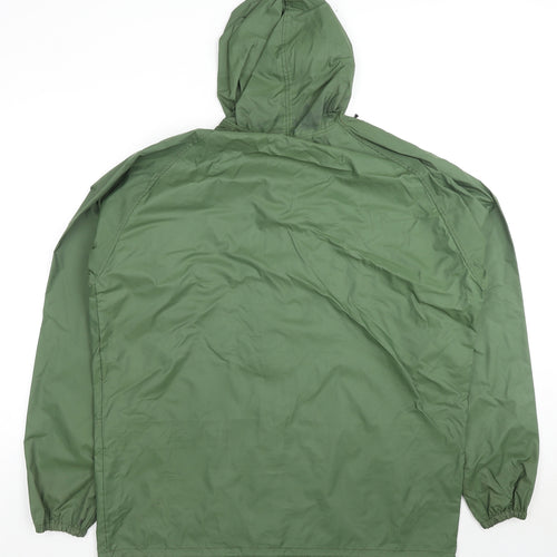 Peter Storm Mens Green Rain Coat Jacket Size L Zip