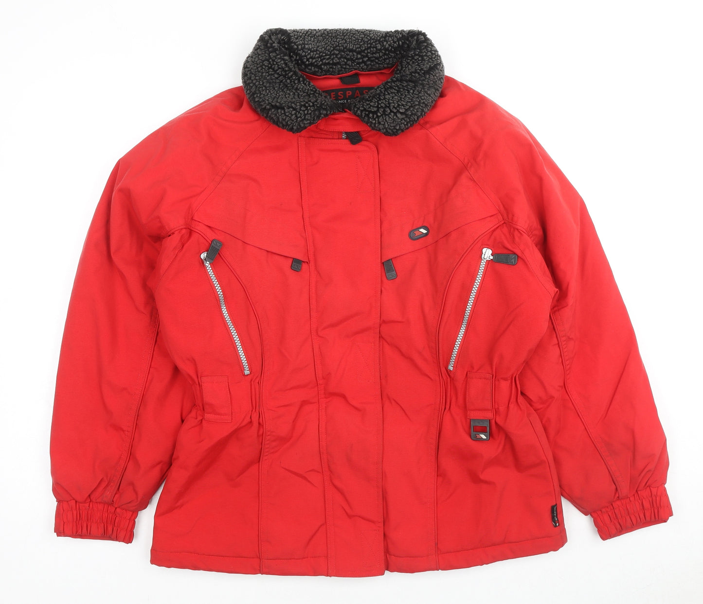 Trespass Womens Red Ski Jacket Coat Size S Zip